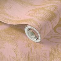 Alice In Wonderland ~ Late For Tea! ~ Gilt on Dauphine ~ Linen Luxe