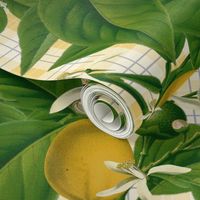 Lemon Botanical ~ Provence Plaid