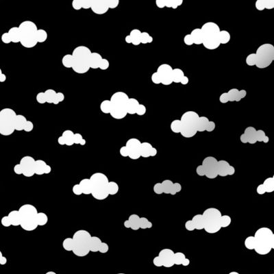 Sleep dreamy night my baby - Black and white clouds