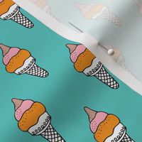 Retro summer ice cream cone