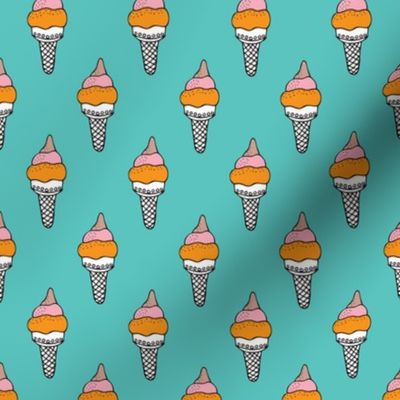 Retro summer ice cream cone