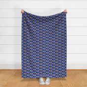 The Jazzy Jezebels, royal blue, small scale