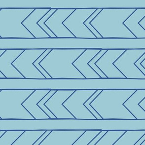 Arrows and Lines - Aqua and Blue