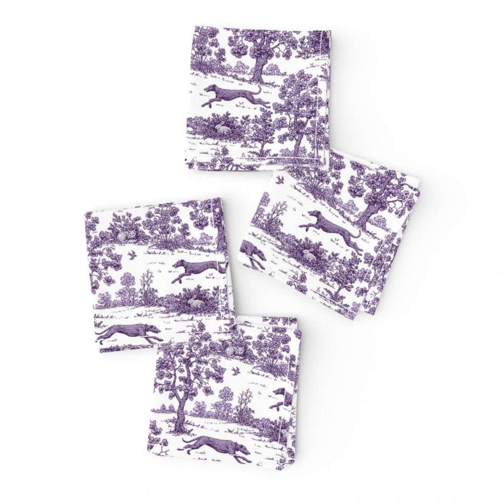 Purple Greyhound Toile 