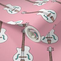 Bass guitar music design for girls