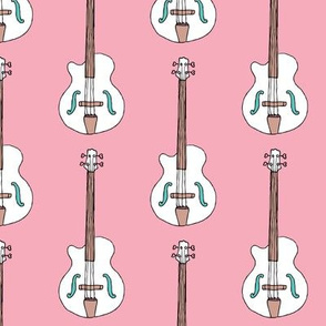 Bass guitar music design for girls