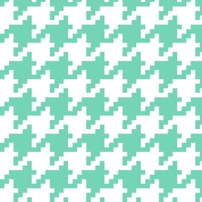 houndstooth in aqua (8-bit)