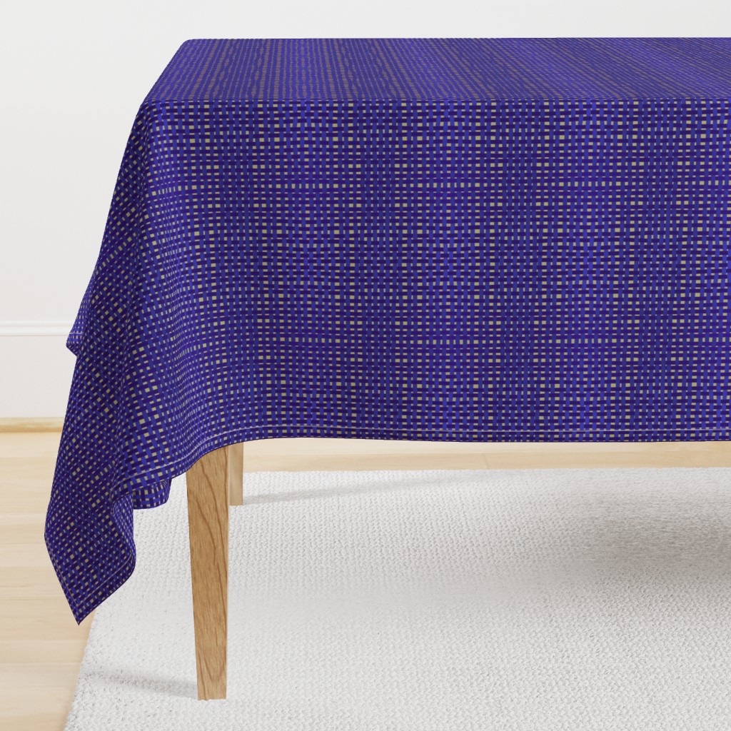 Woven purple, blue + indigo on a pale gold ground, SMALL by Su_G_©SuSchaefer