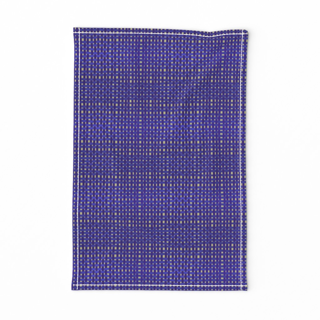 Woven purple, blue + indigo on a pale gold ground, SMALL by Su_G_©SuSchaefer