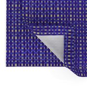 Woven purple, blue + indigo on a pale gold ground, SMALL by Su_G_©SuSchaefer