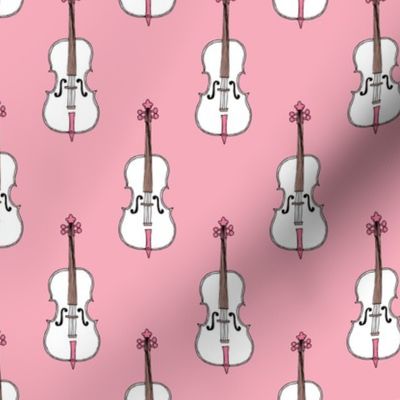 Violin, Cello and Guitar series illustration music pattern