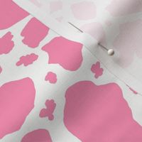 pink and white cow spots dots pink white