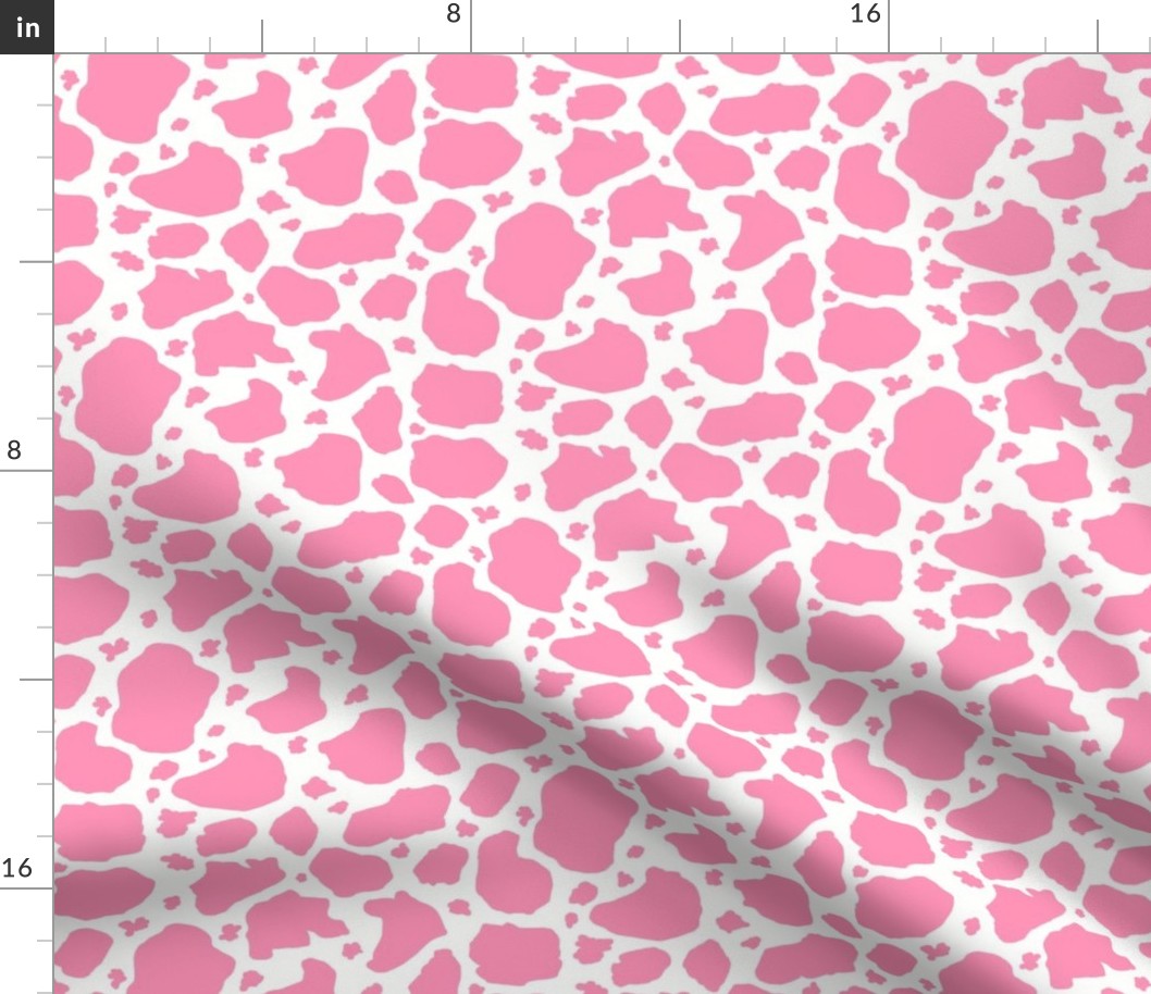 pink and white cow spots dots pink white