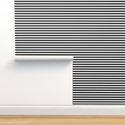 Black Stripes 1/2 Inch Horizontal