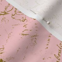 Pink French script for a shabby chic celebration