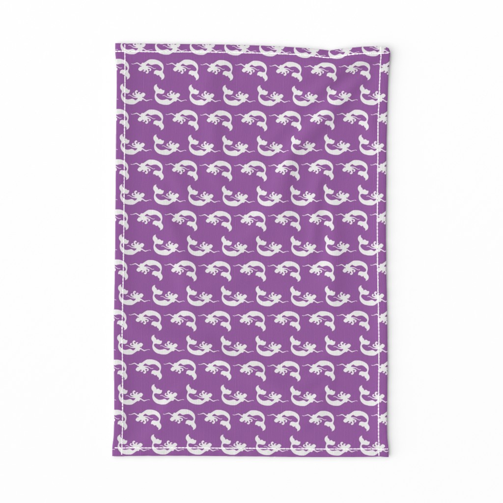 Mermaid Swimming Purple