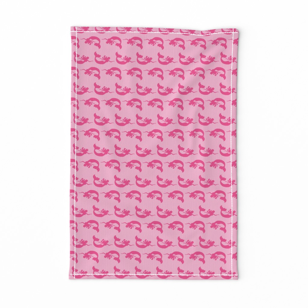 Mermaid Swimming Tonal Pink