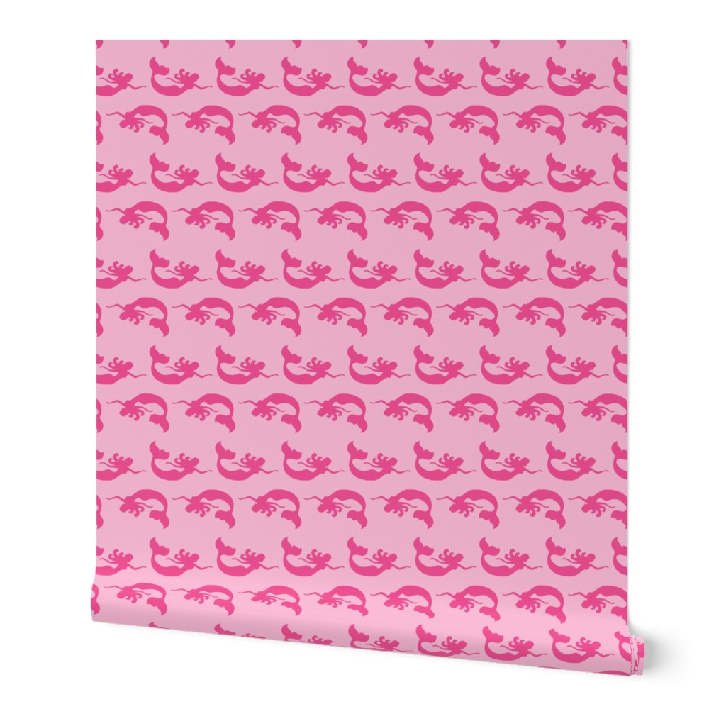 Mermaid Swimming Tonal Pink