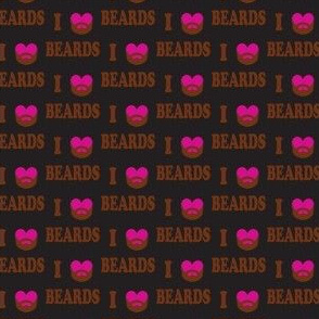 i love beards pink