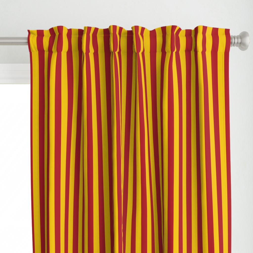 Stripes in Red and Golden Yellow