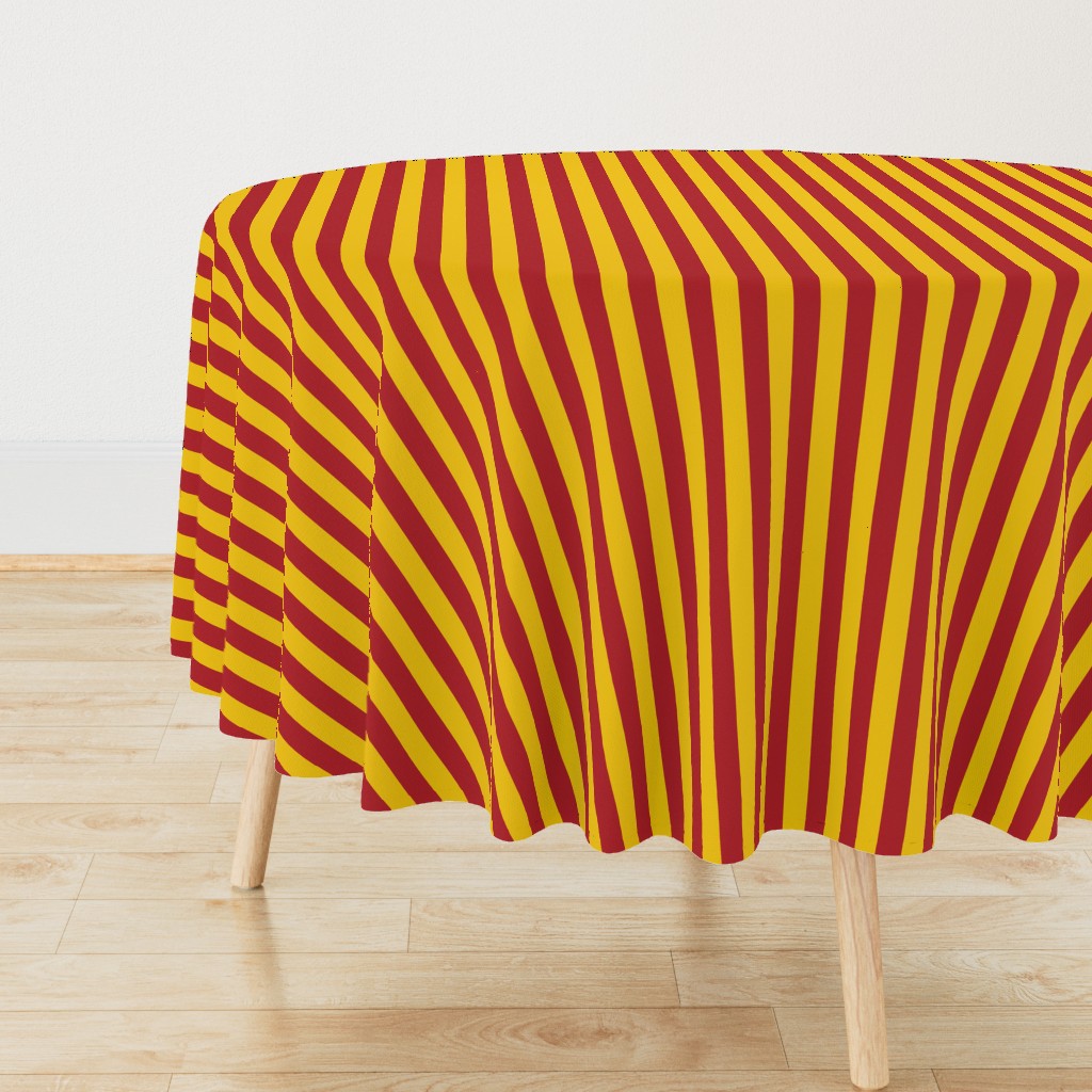 Stripes in Red and Golden Yellow