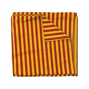 Stripes in Red and Golden Yellow