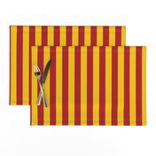 Stripes in Red and Golden Yellow