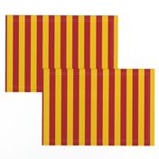 Stripes in Red and Golden Yellow