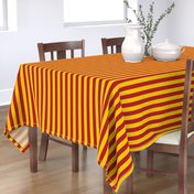 Stripes in Red and Golden Yellow