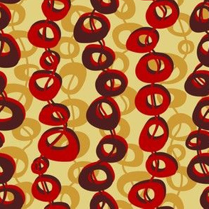 donut_strings_brown_and_red