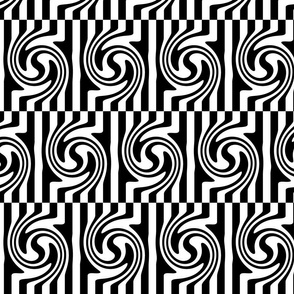 Op Art Offset Black and White