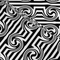 Op Art Swirl Black and White