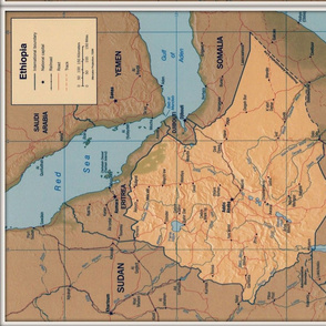 Ethiopia map, FQ