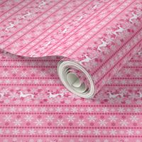 Pink Snowflakes and Greyhounds Stripes - width - 