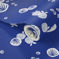 Butterfly Bubbles - Cobalt Blue/White by Andrea Lauren