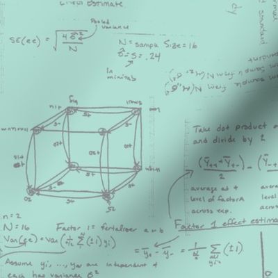 Mint & Grey Statistical Analysis Blueprint-ch