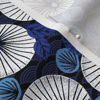 Parasol Garden - Imperial Blue/Cerulean/Cobalt Blue by Andrea Lauren