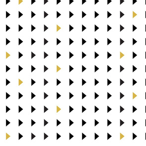 triangles // black and gold