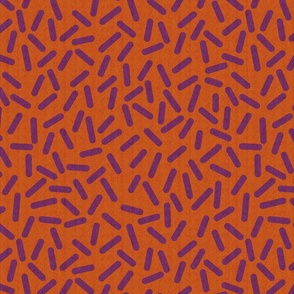 STICK orange purple  jacquard texture