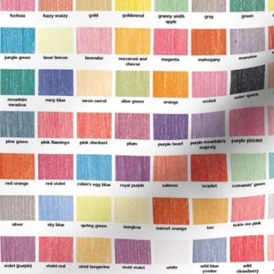 120 Crayon Colors || crayon sampler