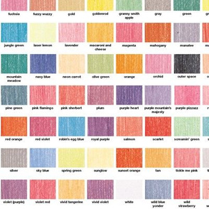 120 Crayon Colors || crayon sampler