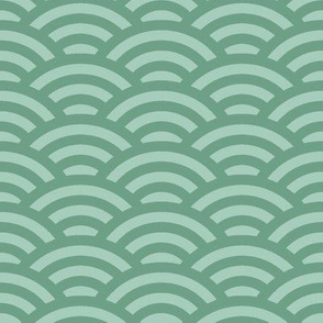 overlapping circles in green