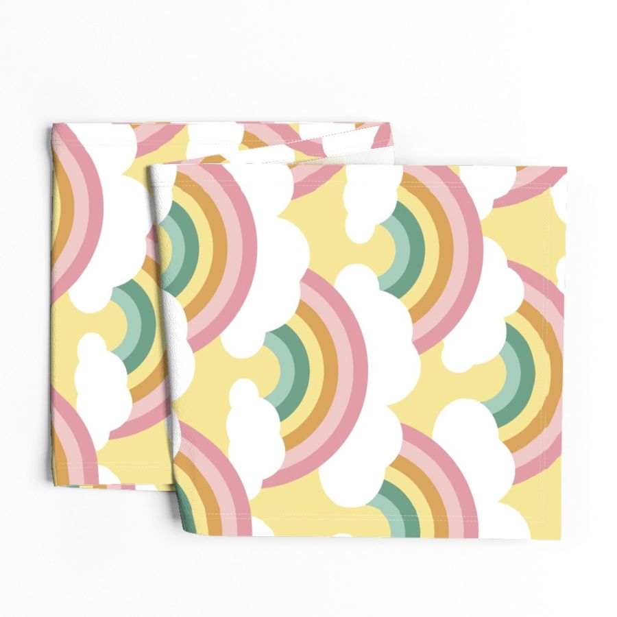 spring rainbow scallop - sunny sky