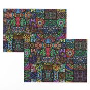 Handpainted - Bedtime Patchwork Quilt