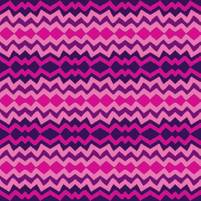 lazy zigzag in ombre purple & pink