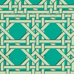 trellis in aqua