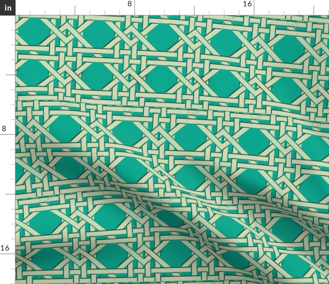 trellis in aqua