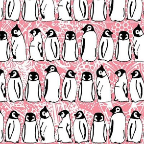 baby ice penguins pink