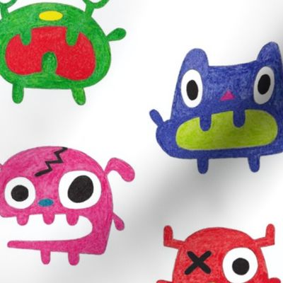 Crayon Crazy Monsters