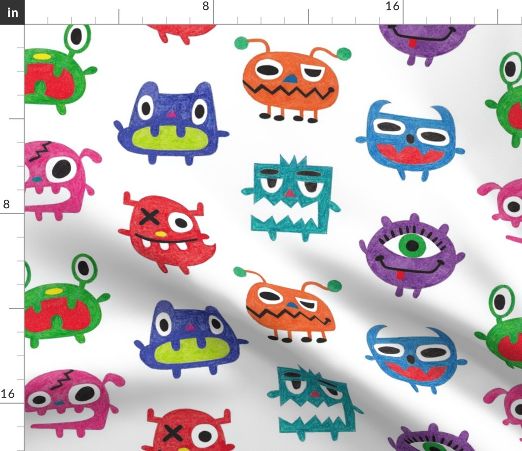 Crayon Crazy Monsters